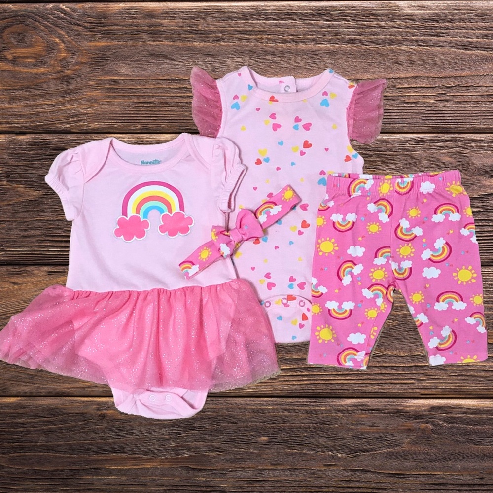 Baby Girl Rainbow Outfit